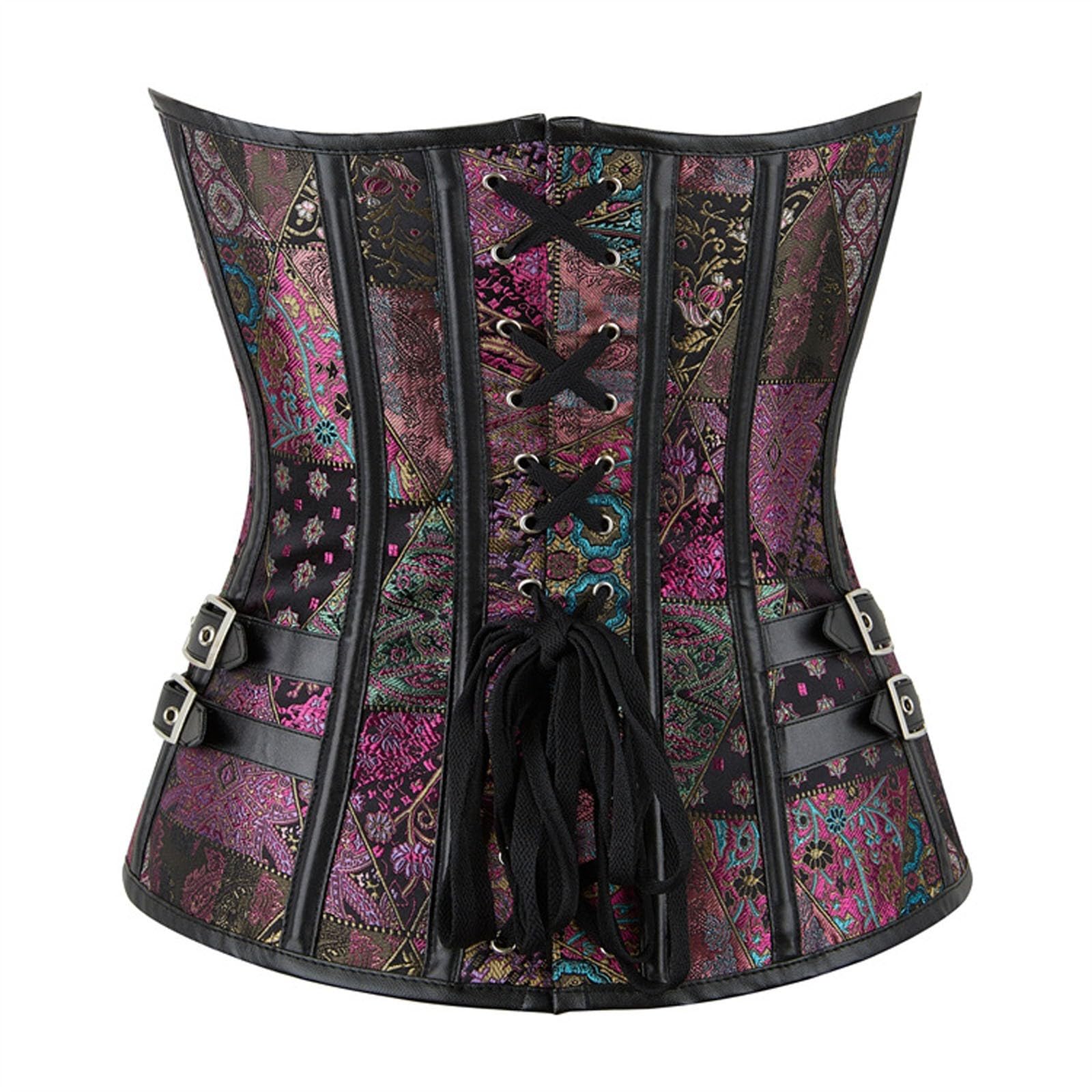Corset Mujer CorpiñOs Negro CinturóN Faja Moldeadora Sin Alta Compresión Firme Cintura Ancha Control Abdominal Transpirable Uso Diario