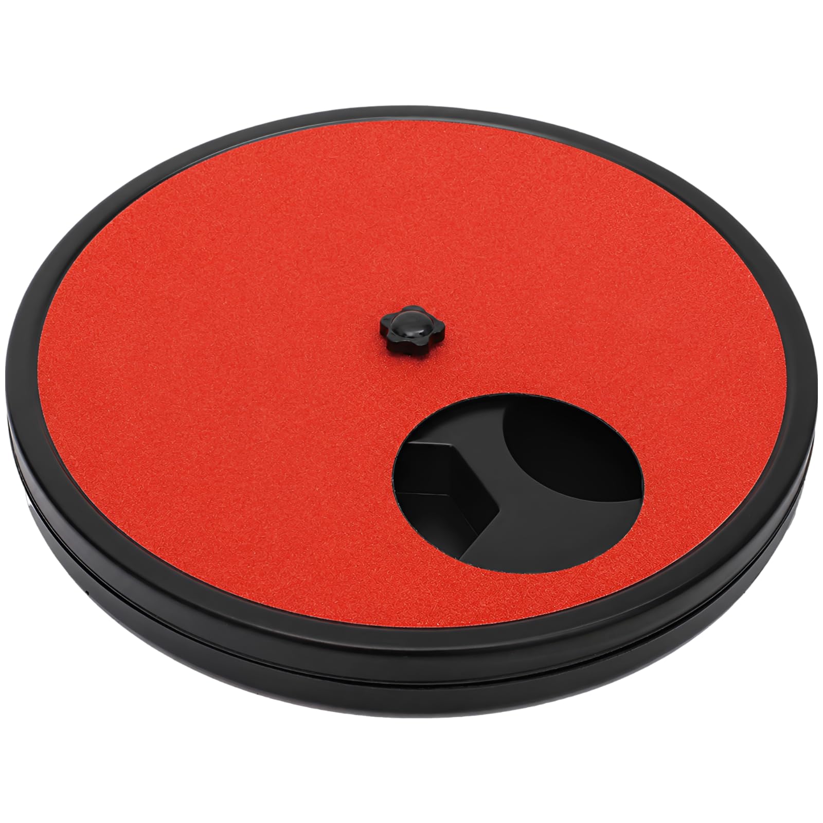 Griffoir à Ongles pour Animaux, 11,8 x 1,5 Pouces, Rotatif avec boîte à friandises, Tapis interactif pour Chiens et Chats, mangeoire Lente à 6 Compartiments cachés, Rouge