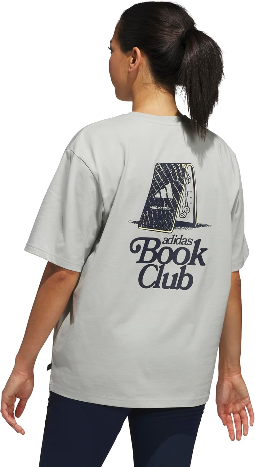 Adidas Womens Golfbook Club Graphic Oversized T-Shirt