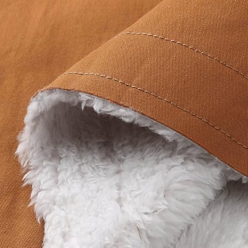 Miniatura 5 de Abrigos de invierno para mujer, abrigo con forro de piel, chaquetas de moda con botones, chaqueta térmica de forro polar mullido, grueso y cálido