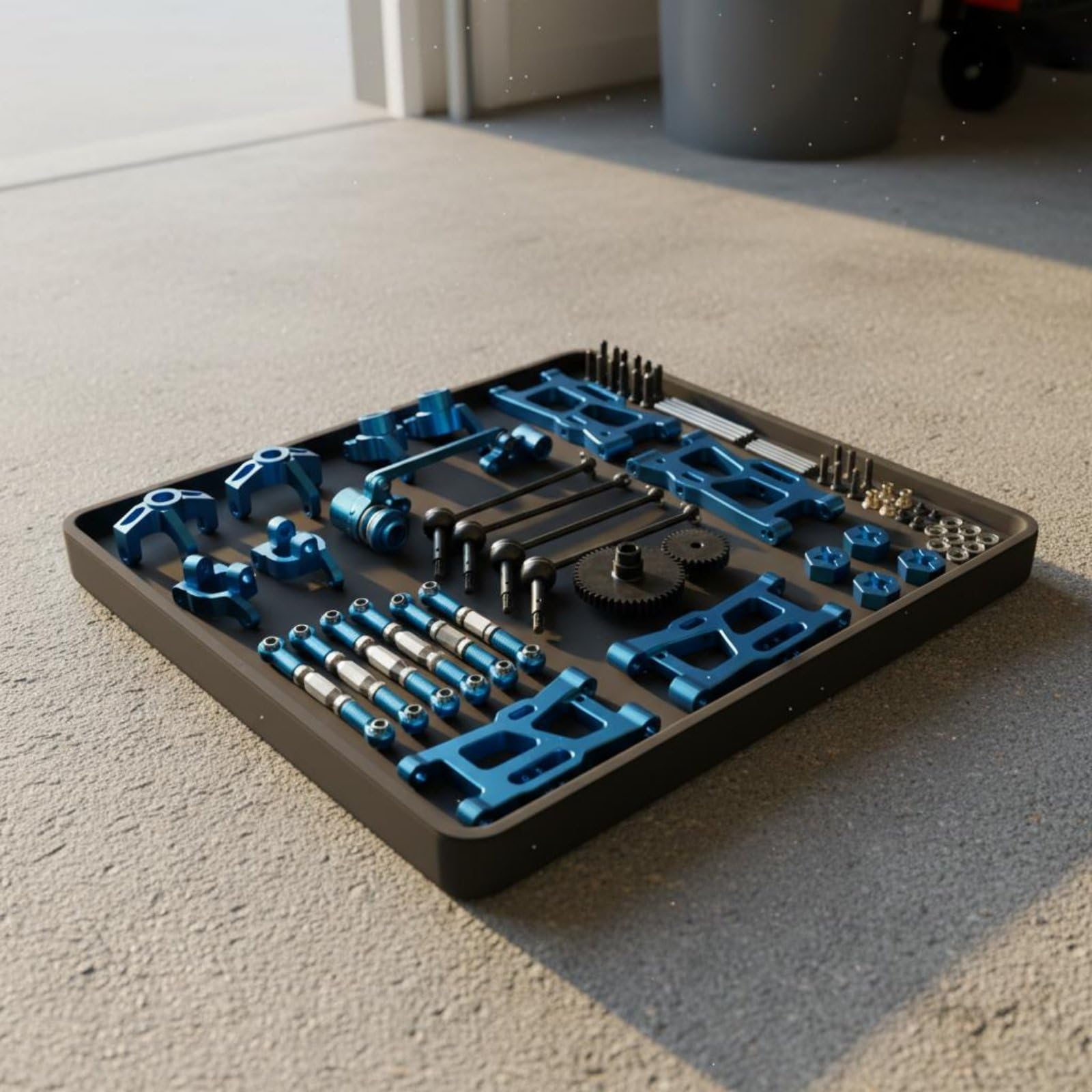 Industrial Vehicle RC Auto Tuning Teile set Reparaturkit Aufrüstkit Ersatzteile Metallkomponenten Kompatibel mit Wltoys 1/12 Und 1/14 für Hobbywerkstatt Rennstrecke Hinterhoffahrten , color to 3