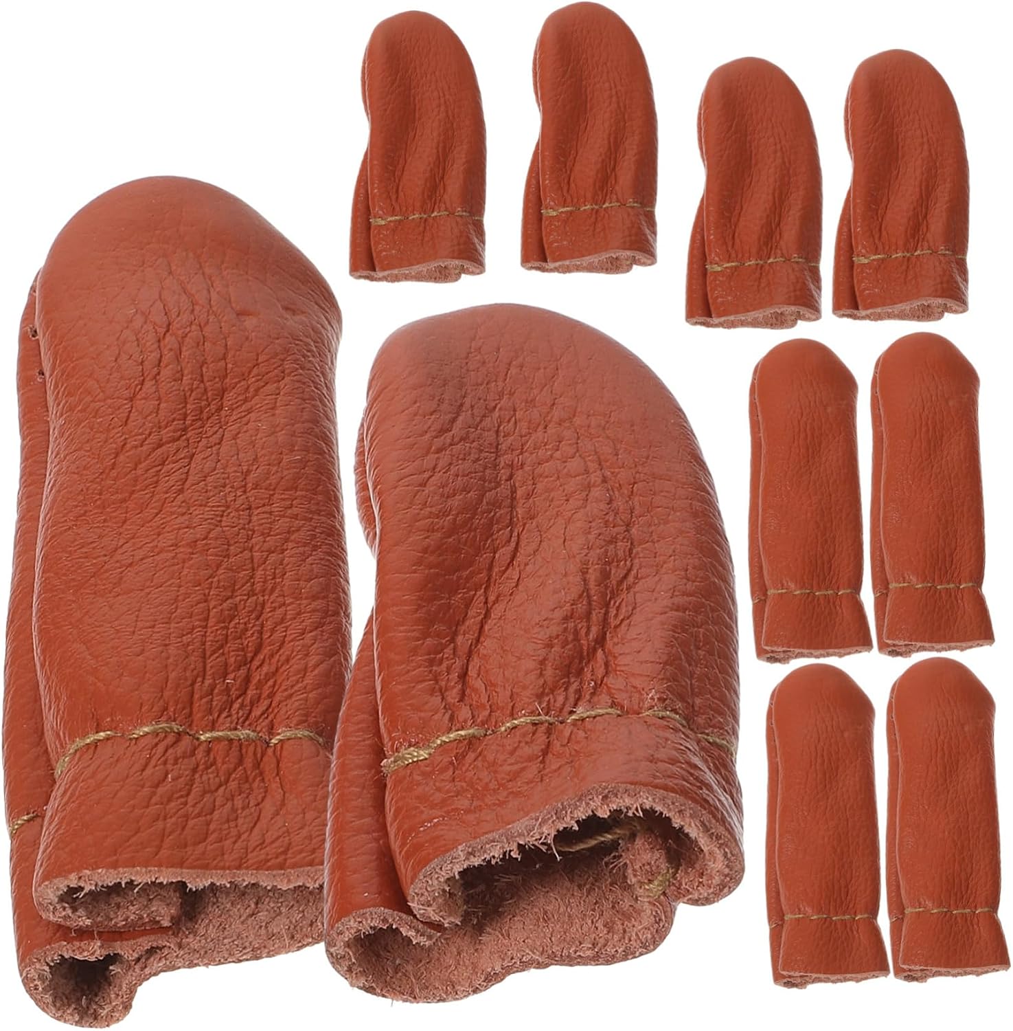 Tofficu 30pcs Finger Protection Thimble Lightweight Portable Essential for Beginners Starter Easy to Carry