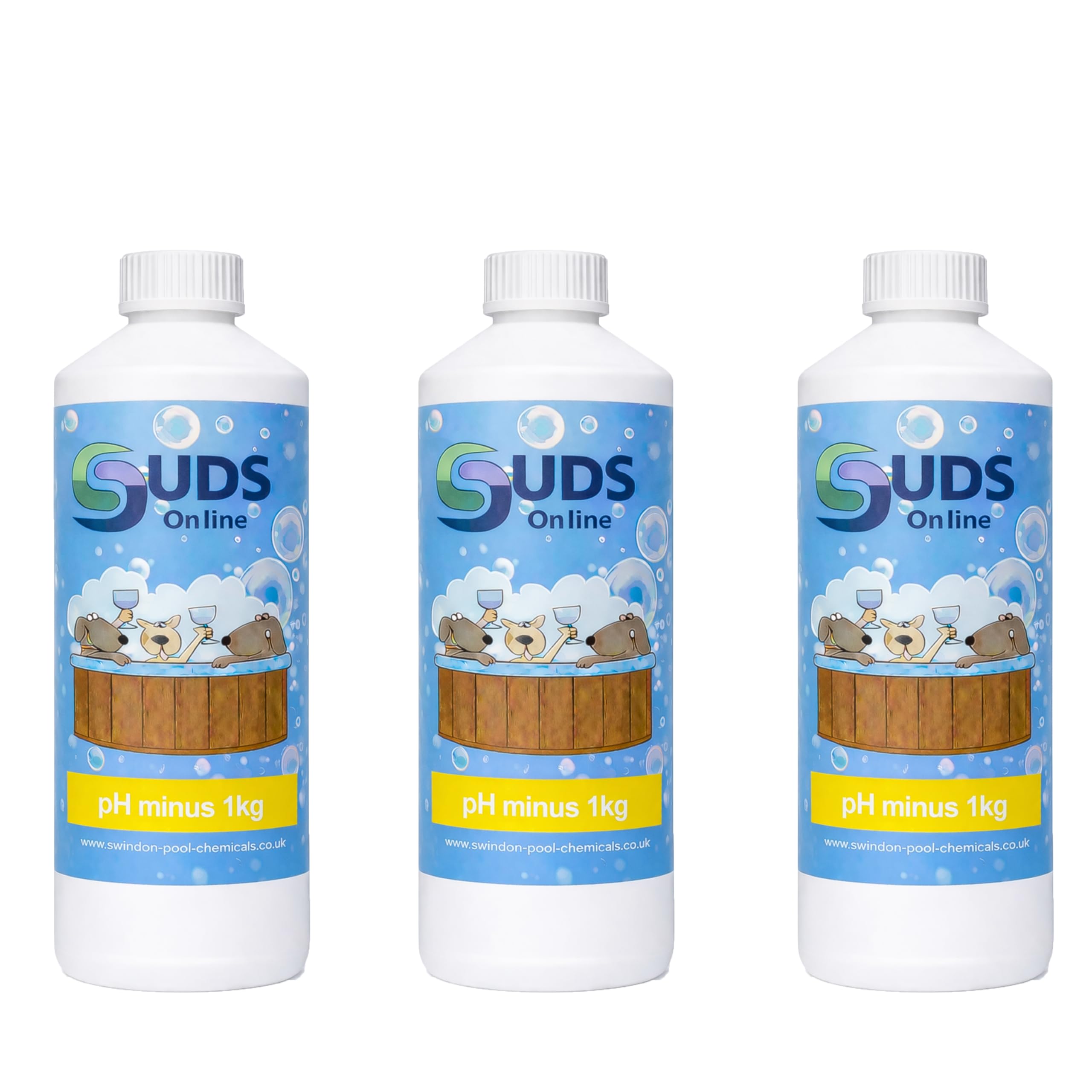 SUDS-ONLINE pH Minus Decreaser, 3 kg Granules for Hot Tub, Spa & Swimming Pool Water Treatment
