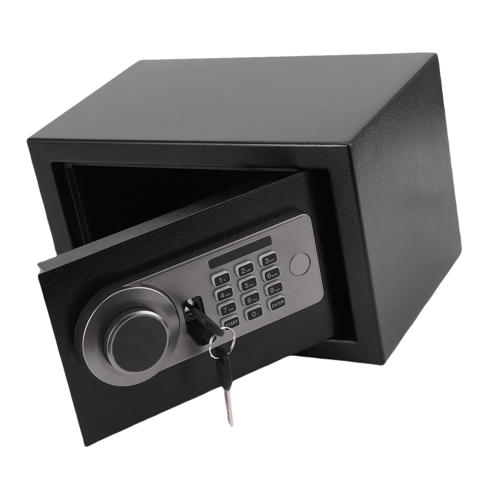 Fafeicy Kleine Safe Box, Home Safe Electronic Password Box mit Schlüsselkasten -Silikonknöpfen für Bargeldzertifikate Schmuck Verdickte Kohlenstoffstahldruckdrucksicher