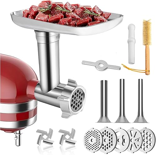 Miniatura 1 de Accesorio para picadora de carne para Kitchenaid, accesorio profesional HOMGEN para picadora de carne de alimentos para Kitchenaid, relleno de