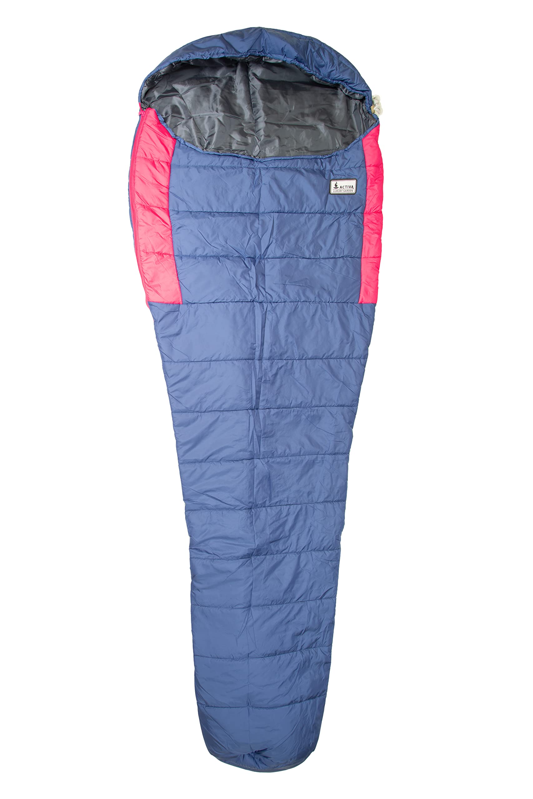 ACTIVA Premium Schlafsack, 3-4 Jahreszeiten Wasserabweisend 5 ℃ bis 20 ℃ mit Kompressionssack für Erwachsene, Kinder, Damen, Herren Outdoor Camping, 