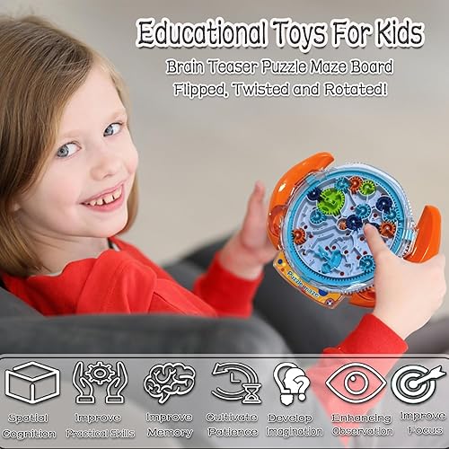 Miniatura 3 de JRD&BS WINL The Ultimate Mind Puzzles para edades de 8 a 10 años, juego de laberinto 3D, rompecabezas rompecabezas para niños, adolescentes y