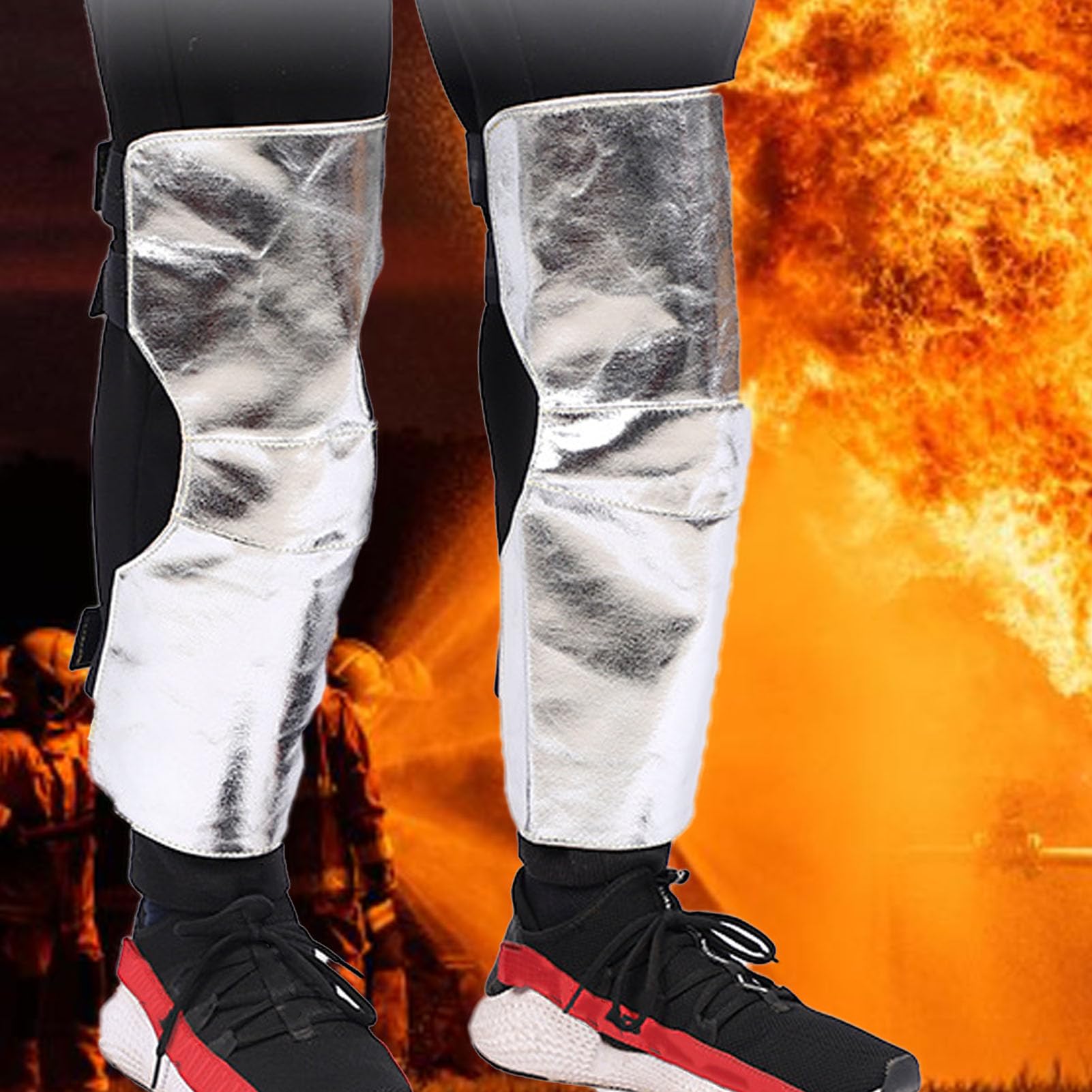 Insulated Welding Knee Heat Welding Knee Heat Pad High Temperature Blocking Anti Heat Radiation Aluminum Foil Sweat Welding Helmets