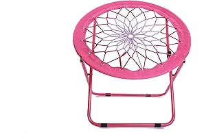 Camping and Room Bungee Folding Dish Chair - Versatile Bunjo Chair with...