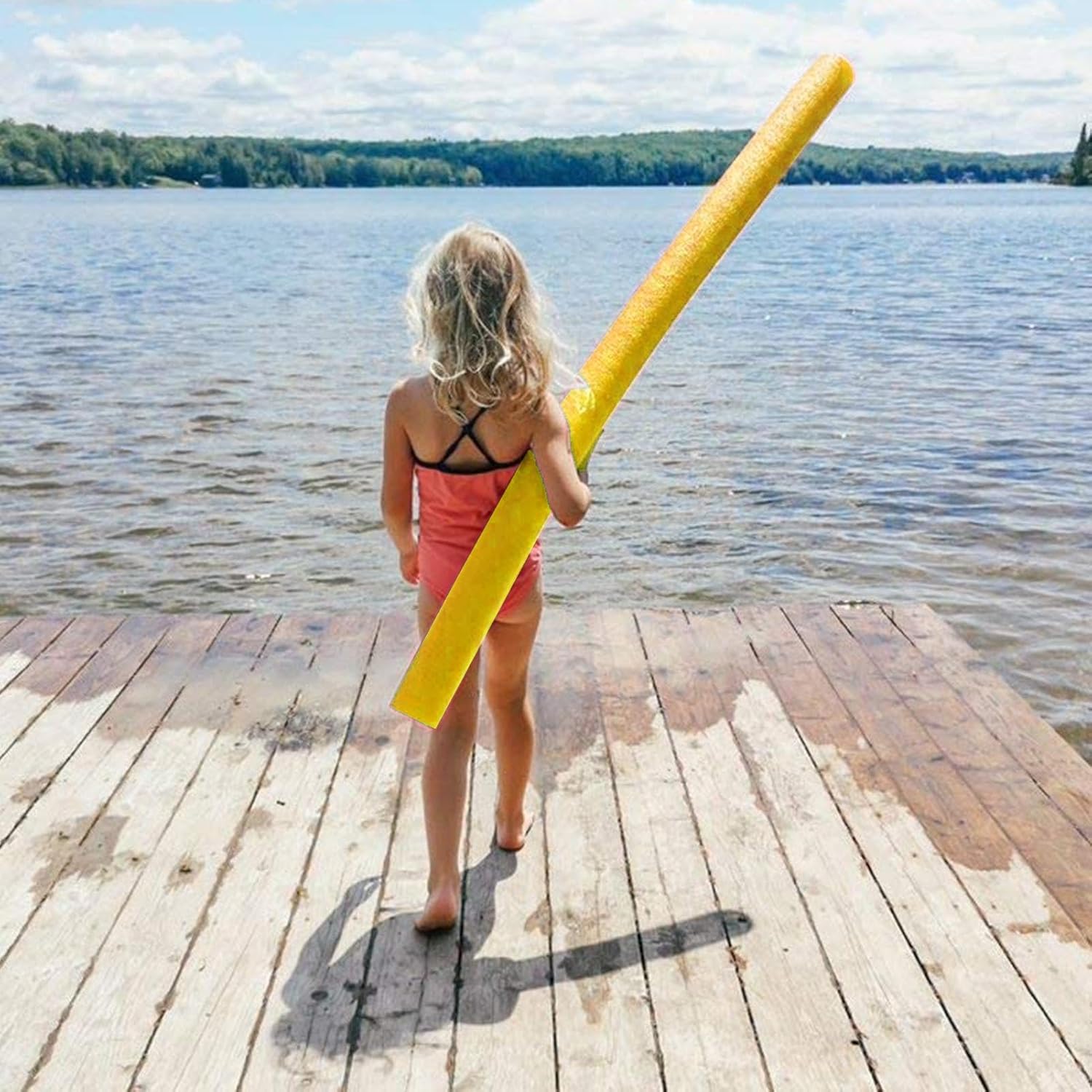 2 Pool Noodle for Kids, 60" Tube Pool Playing Floats Foam Noodles, Colorful Multi-Purpose Swimming Pool Noodle, Foam Noodles for Swimming, Floating and Craft
