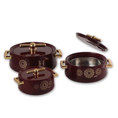 Cello Jewel NX Insulated Casserole Set of 3 - casserole set of 3