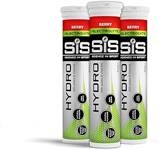 Science in Sport HYDRO Pastilles 3x20 pcs. Baies - Pastilles d’électrolytes, Vegan, Pastilles effervescentes pour booster l’hydratation et équilibrer les électrolytes (L'emballage peut varier)