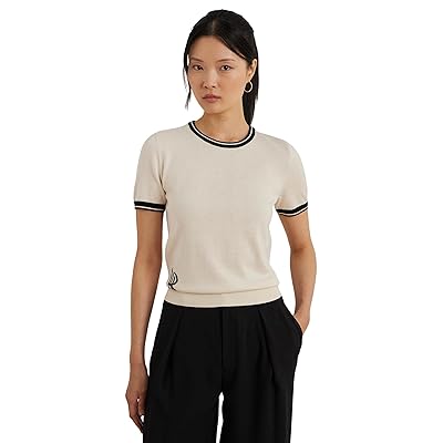 Lauren Ralph Lauren Two tone Short sleeve Sweater Women