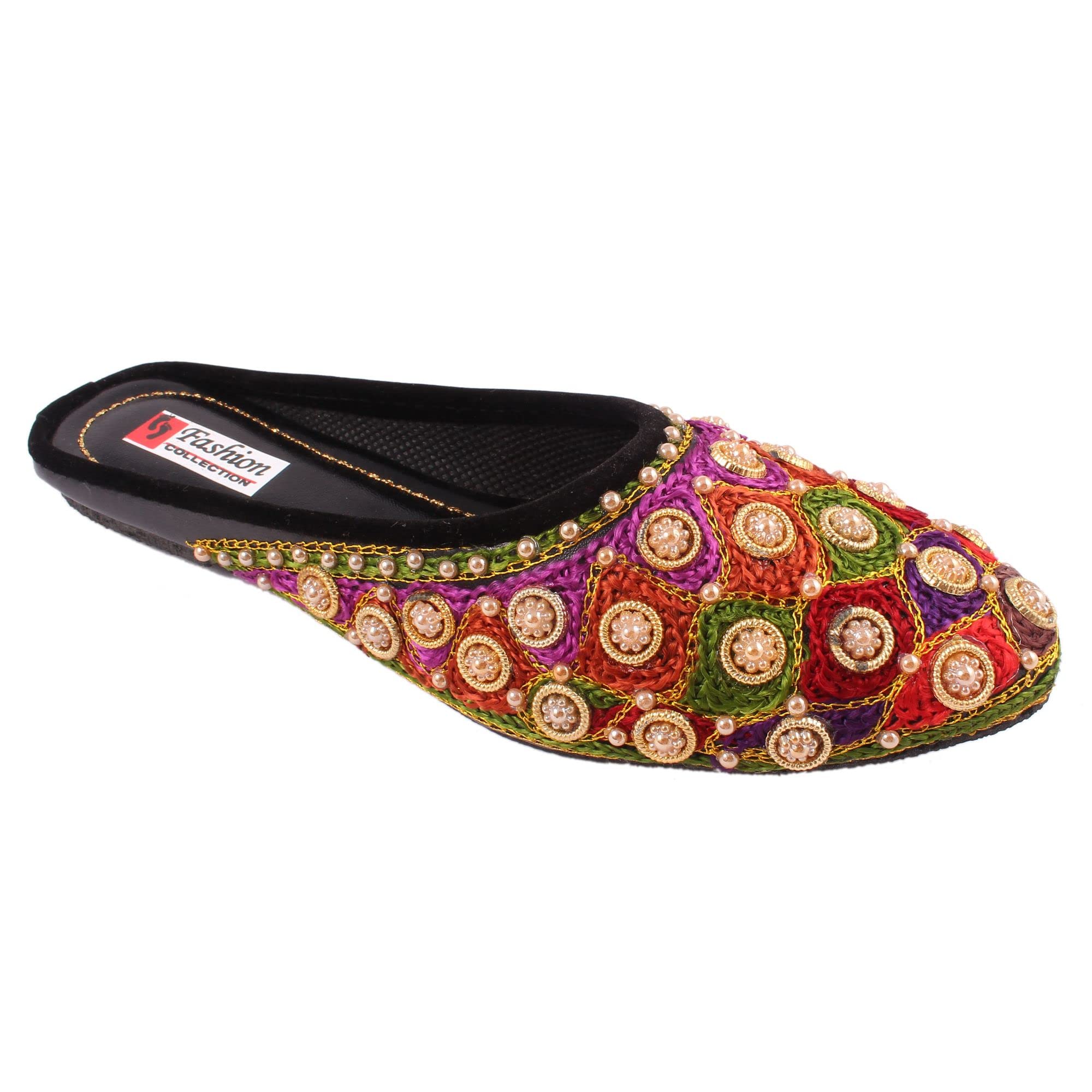 Shahi Ustad Womens & Girls casual EmbroideMaroon Stylish Jaipuri Bellies Sandal Slipper | A010 | Black, Size : UK/IND_8; EURO_38 (B0BYS6JNCS) Amazon Price History, Amazon Price Tracker