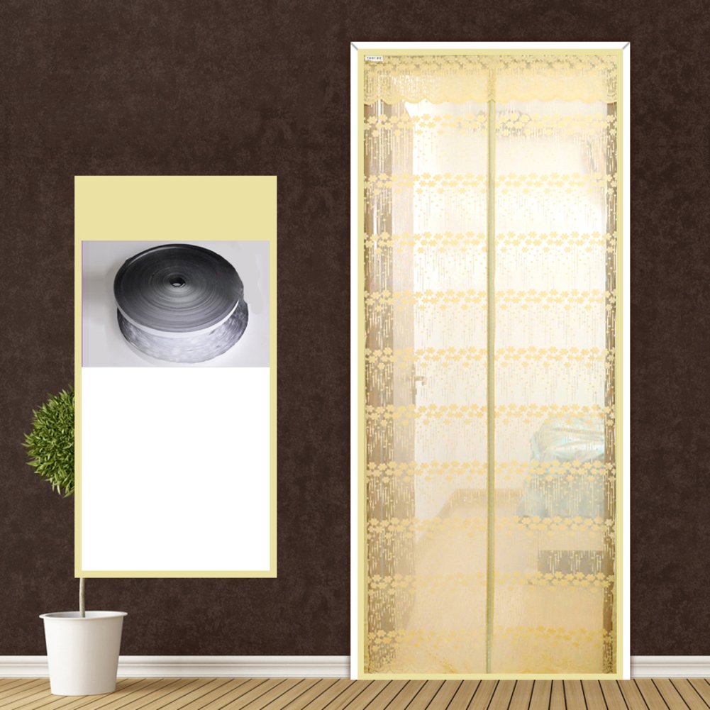 Mosquitera magnética para puertas de salón y dormitorio en color crema Cifrar