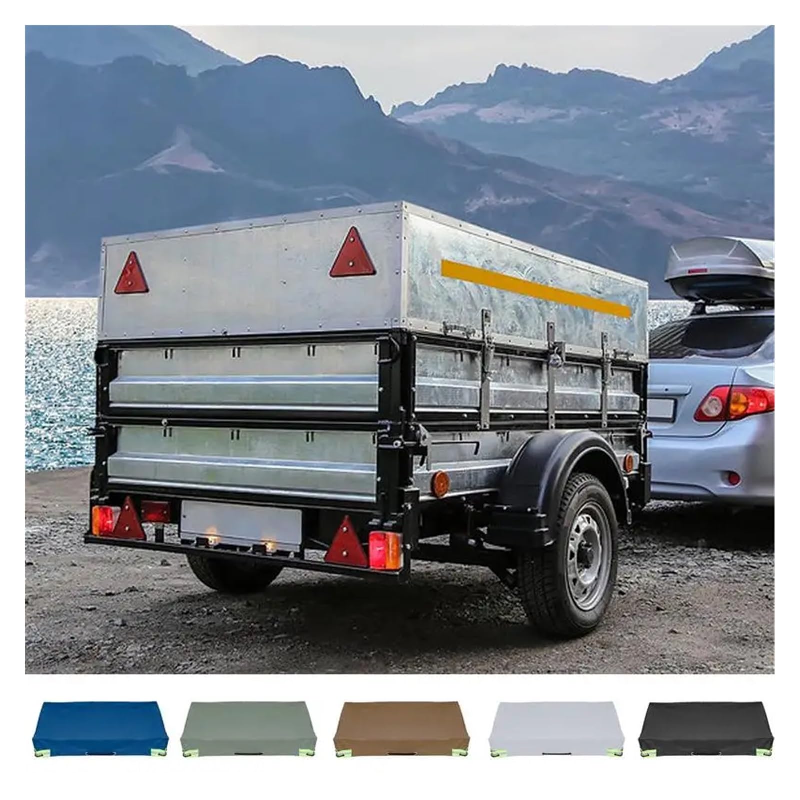 Fundas De Remolque Cubierta for remolque, lona for acampar RV, impermeable, resistente a la intemperie, cubierta for remolque de viaje for RV, remolque de transporte y otros vehículos Remolque Funda(B