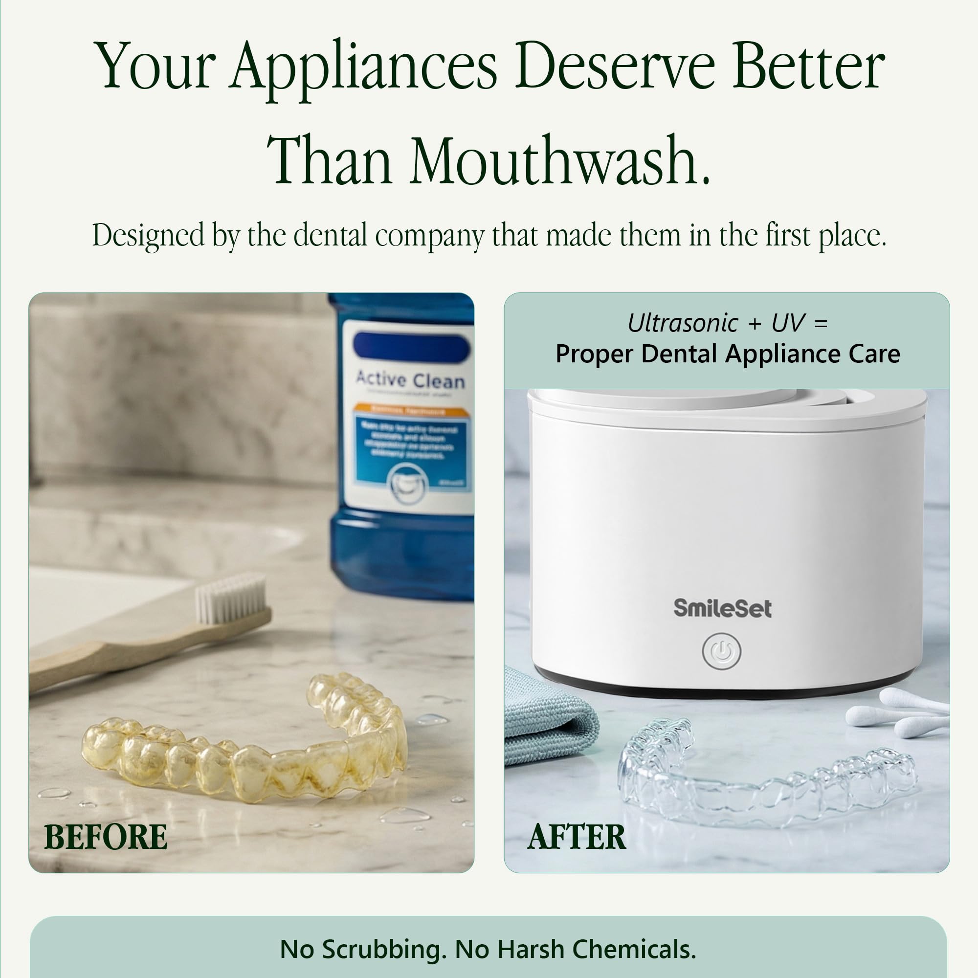 SmileSet Retainer Cleaner - Ultrasonic Cleaning -4