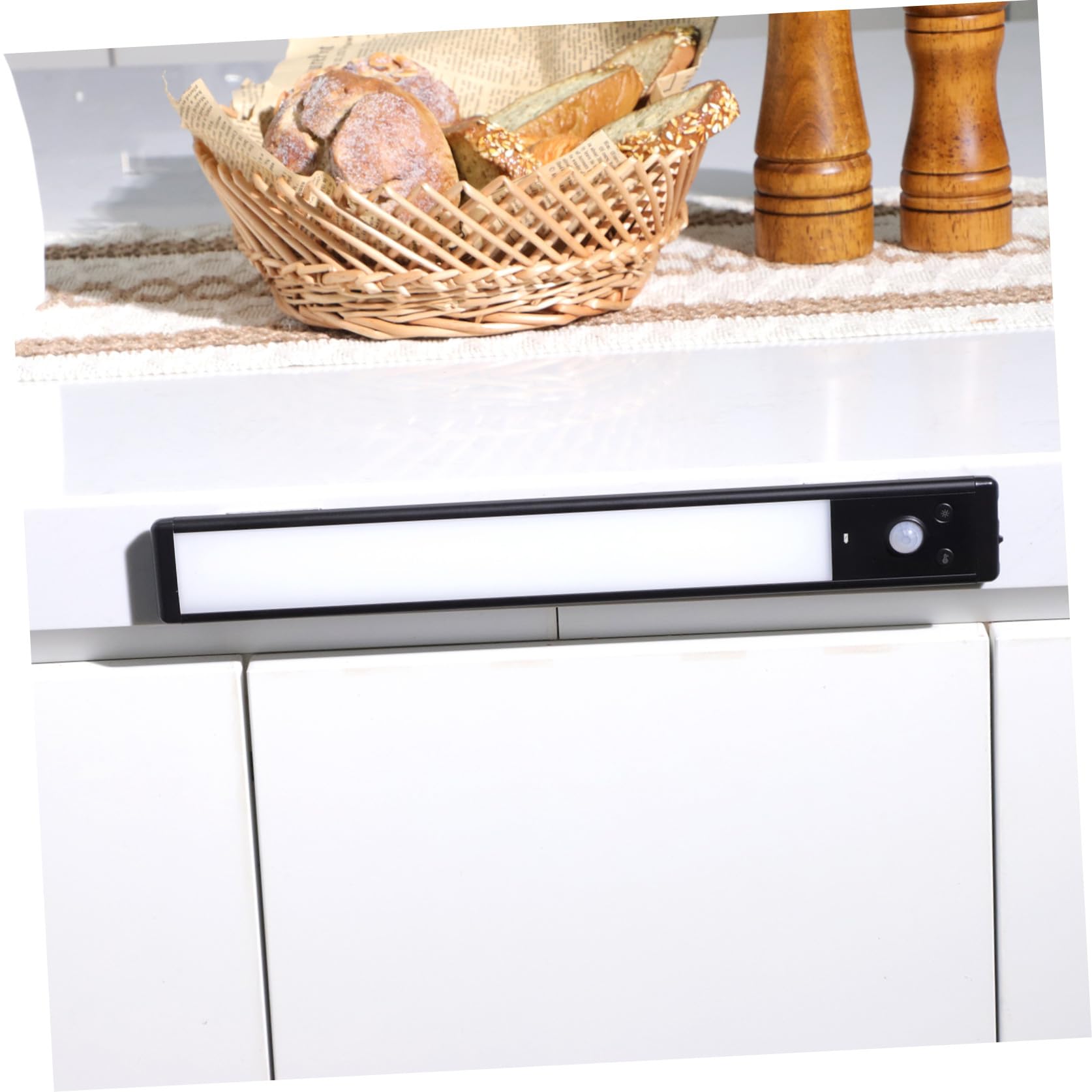 NUOBESTY 4piezas Luz Led Para Gabinetes Cocina Tiras Sensor Movimiento Iluminación y Duradera