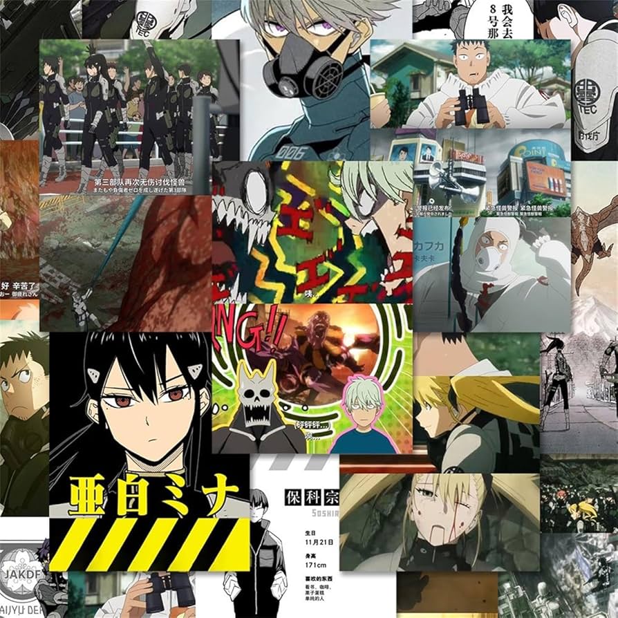 Amazon.co.jp: Senyah ステッカー 怪獣8号 108枚 収納ケースを送！い