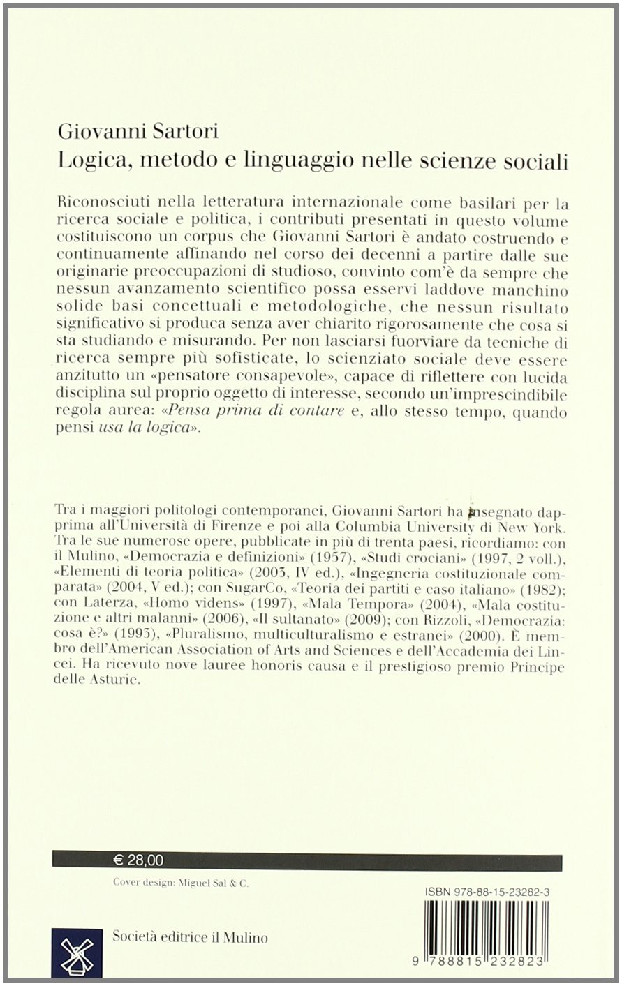 Logica, metodo e linguaggio nelle scienze sociali