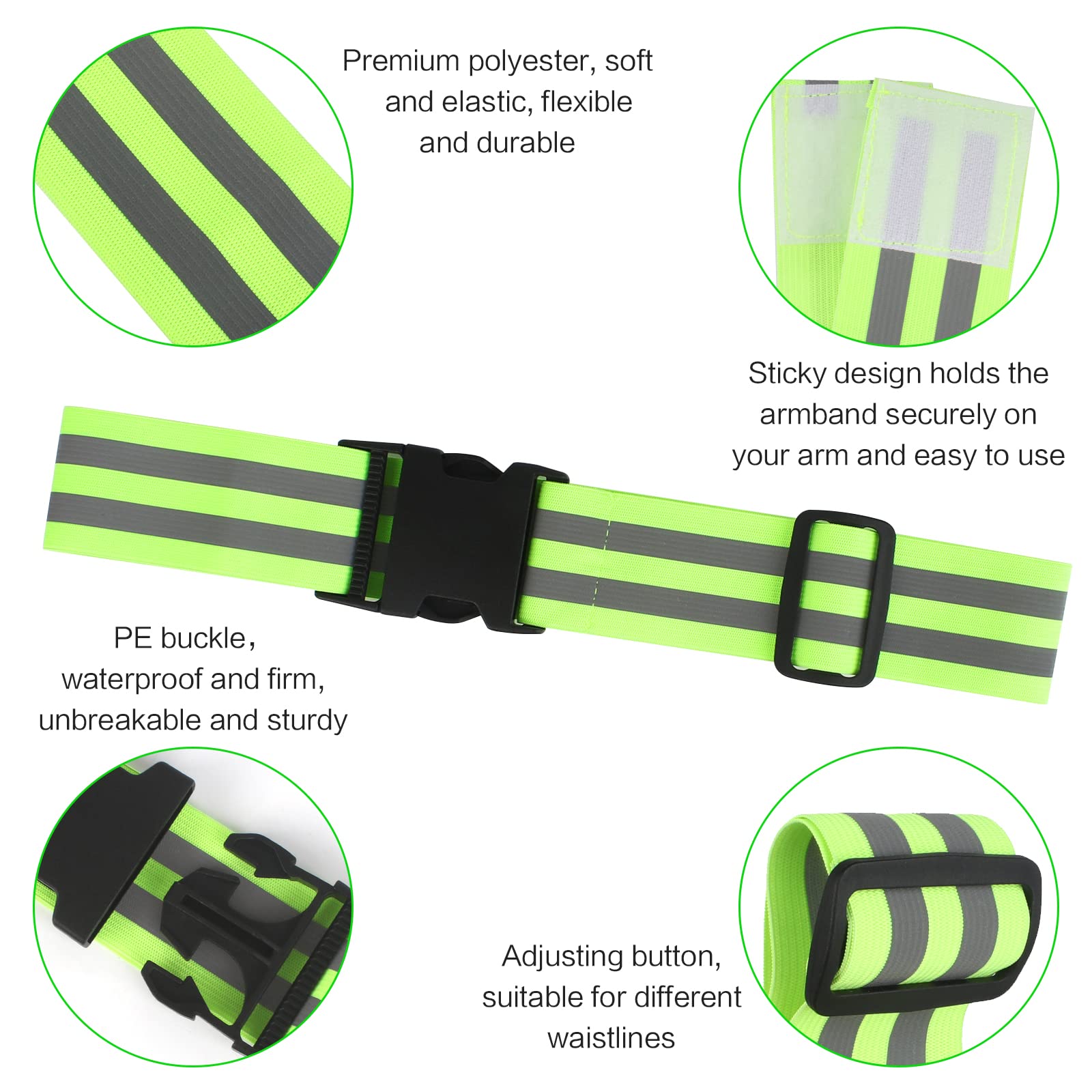 Bandes Réfléchissantes Pour Cyclisme Zaplyte – Orange, 24x1,6 Cm – Visibilité Et Sécurité