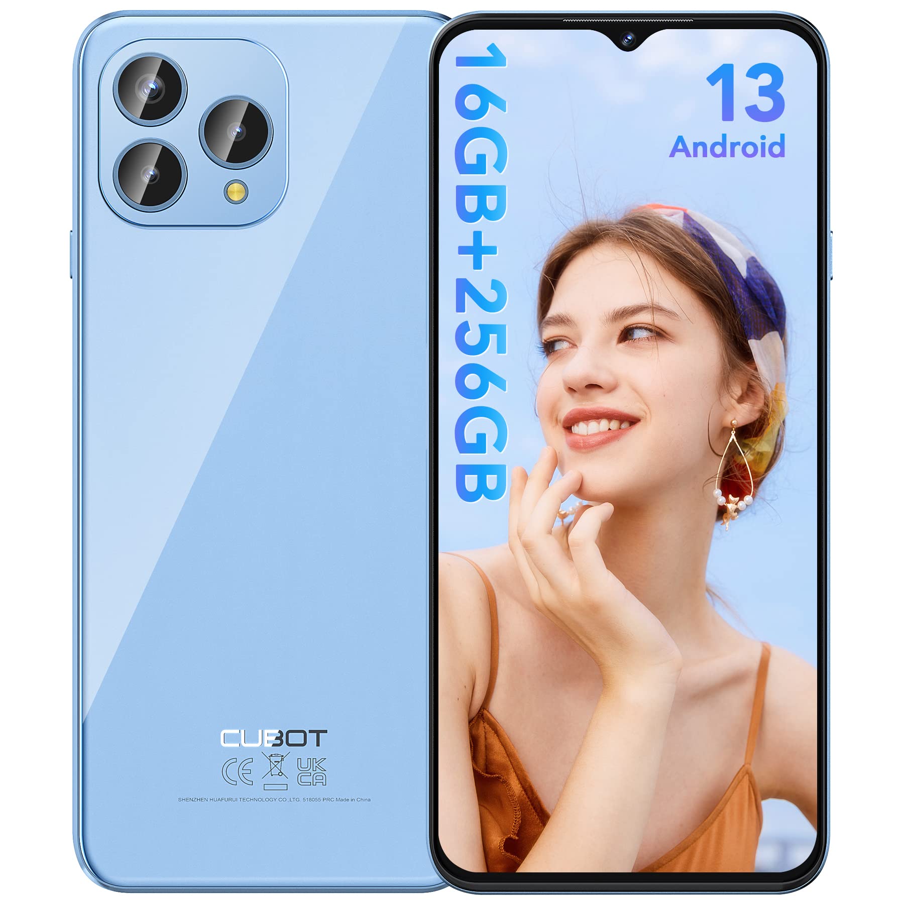Cubot Global Version Android Smartphone P80, Android 13 Telefon, 8 GB RAM, 256 GB/512 GB ROM, NFC, 6,583 Zoll großer Bildschirm, 48 MP Kamera