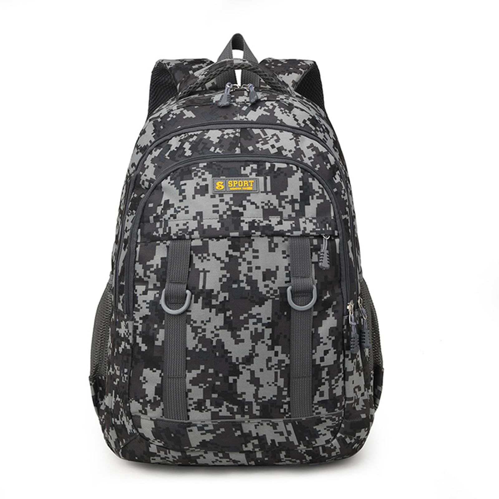 Lawaia Military Tactical Backpack 25L Camping Rucksack Work Bag for Men Army Travel Hiking Backpack Womens School Waterproof Gym Fishing Bag Back Pack Daysack 46 * 18 * 31cm (grey)