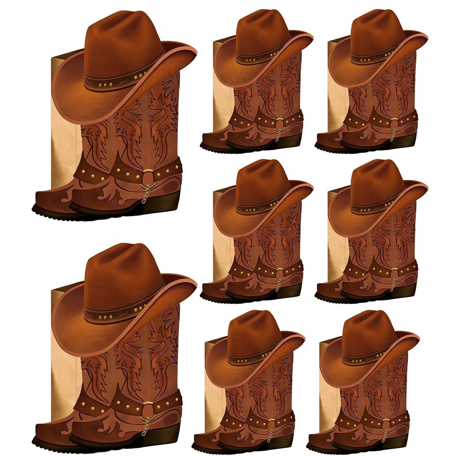 Boîte à fleurs en forme de bottes de cowboy pour remplacer les vases tristes de vos fêtes