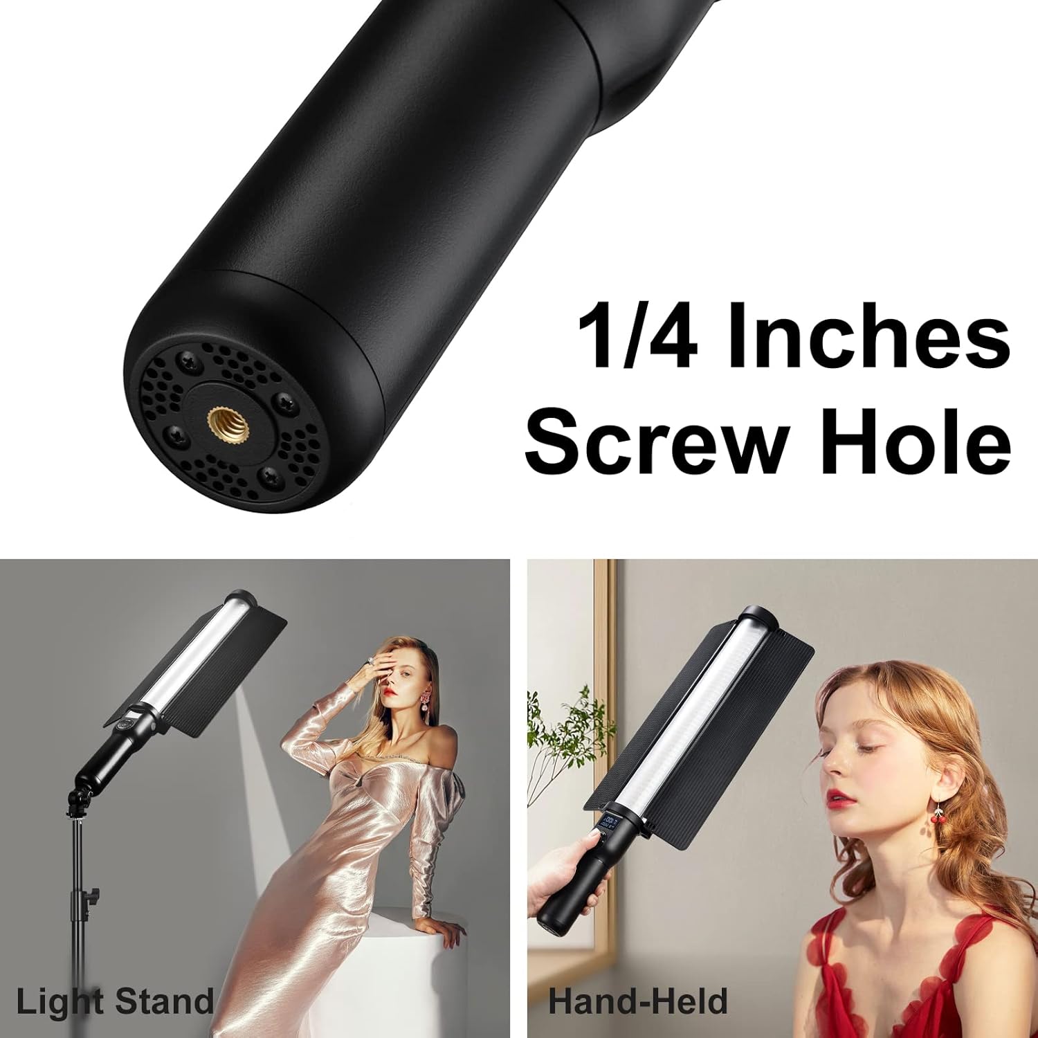 Godox LC500 LED Video Light Wand LED Light Stick Handheld Fill Light Photography,Dual Color Temperature(5600K/3300K),Built-in Lithium Battery