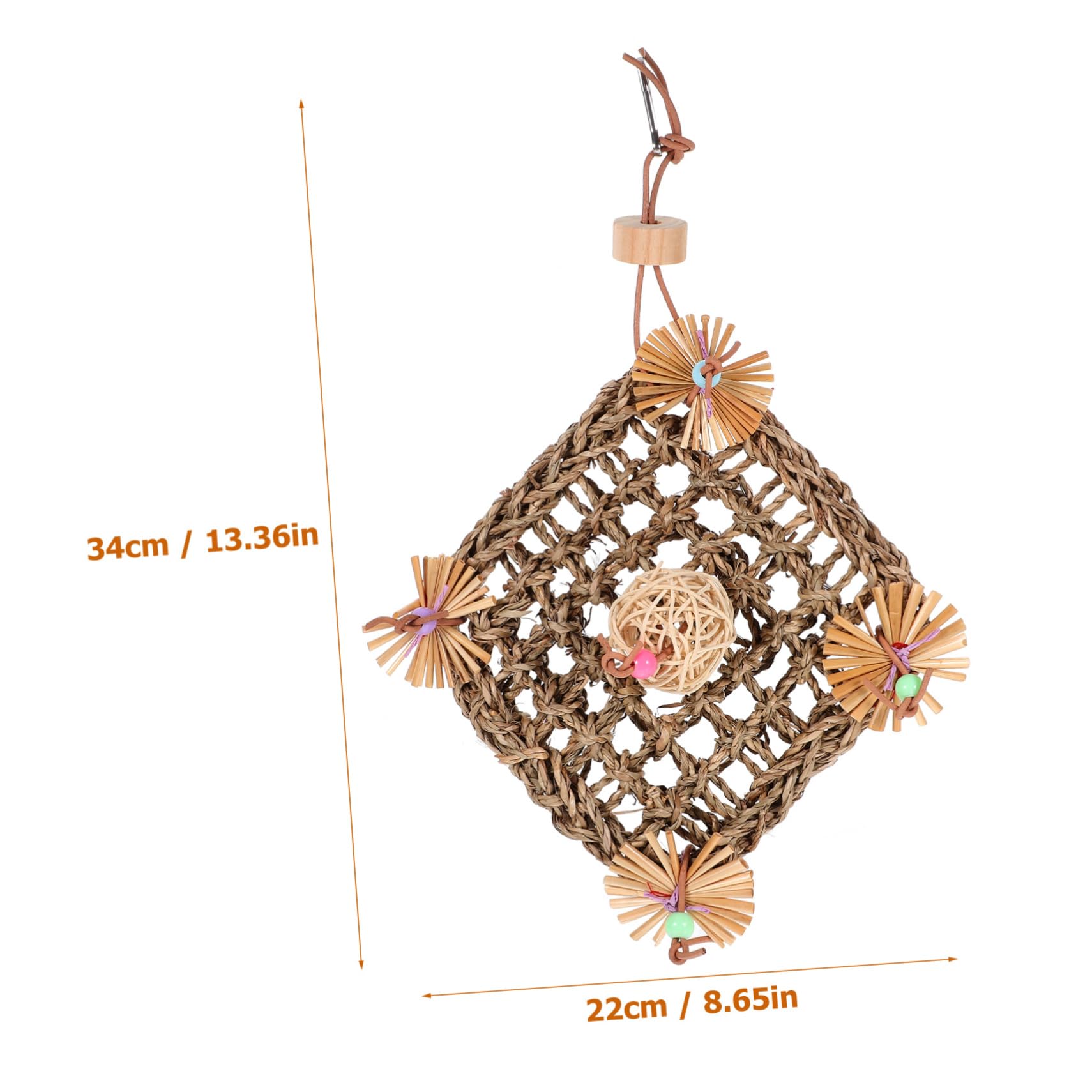 Toddmomy Pet Bird Hanging for Parrots Sturdy Chewing for Cage Play Decorative Design for Parakeets Budgies and Conures Keeps Birds Engaged and Satisfied Random Color