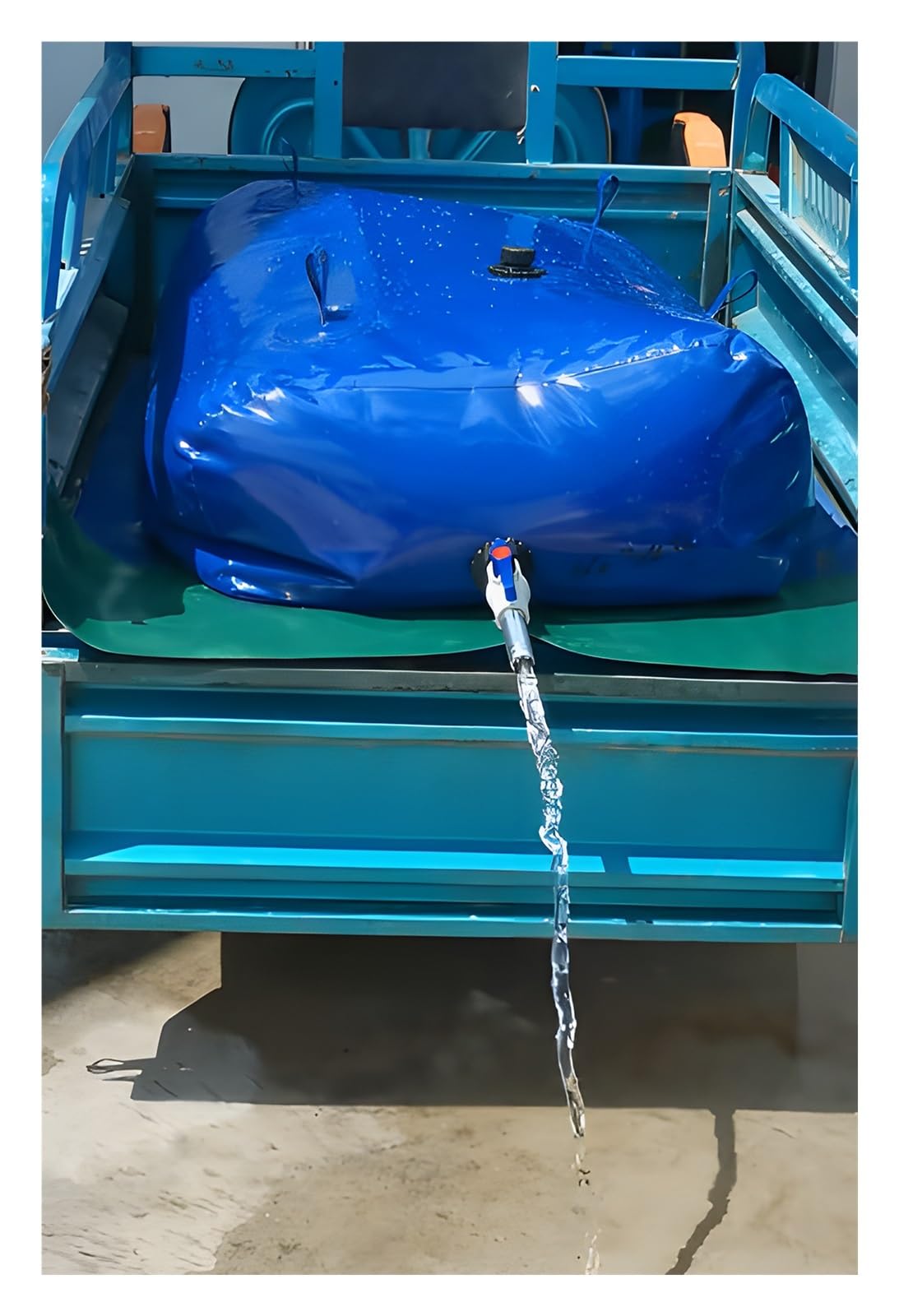 Large Capacity Collapsible Water Cistern for Gardens - 110L to 6000L PVC Water Storage Bladder(1136L/300Gal/1.2x1x0.94m)