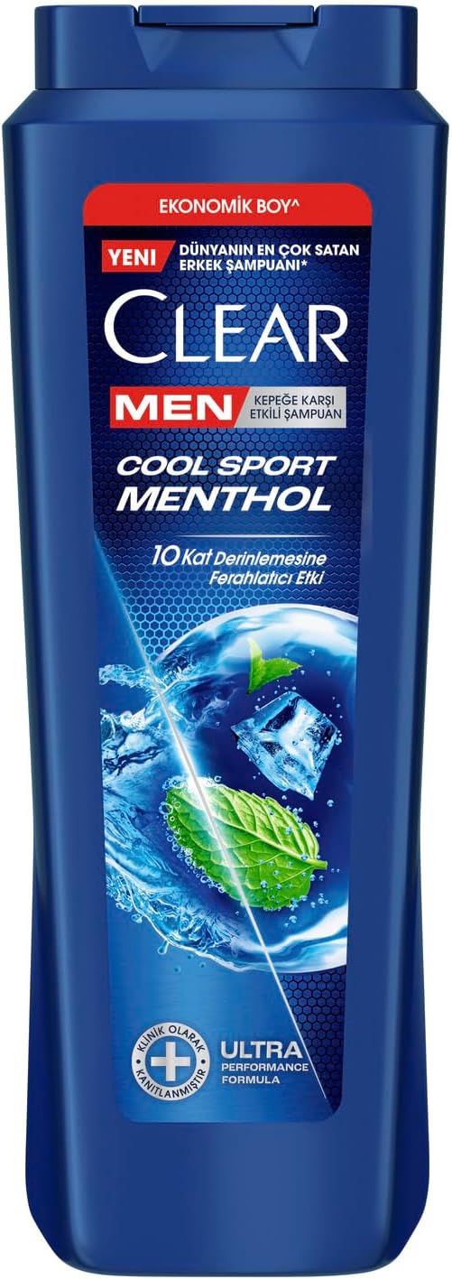 Clear Men Erkek Şampuan Cool Sport Menthol Kepeğe Karşı Etkili 600 ml