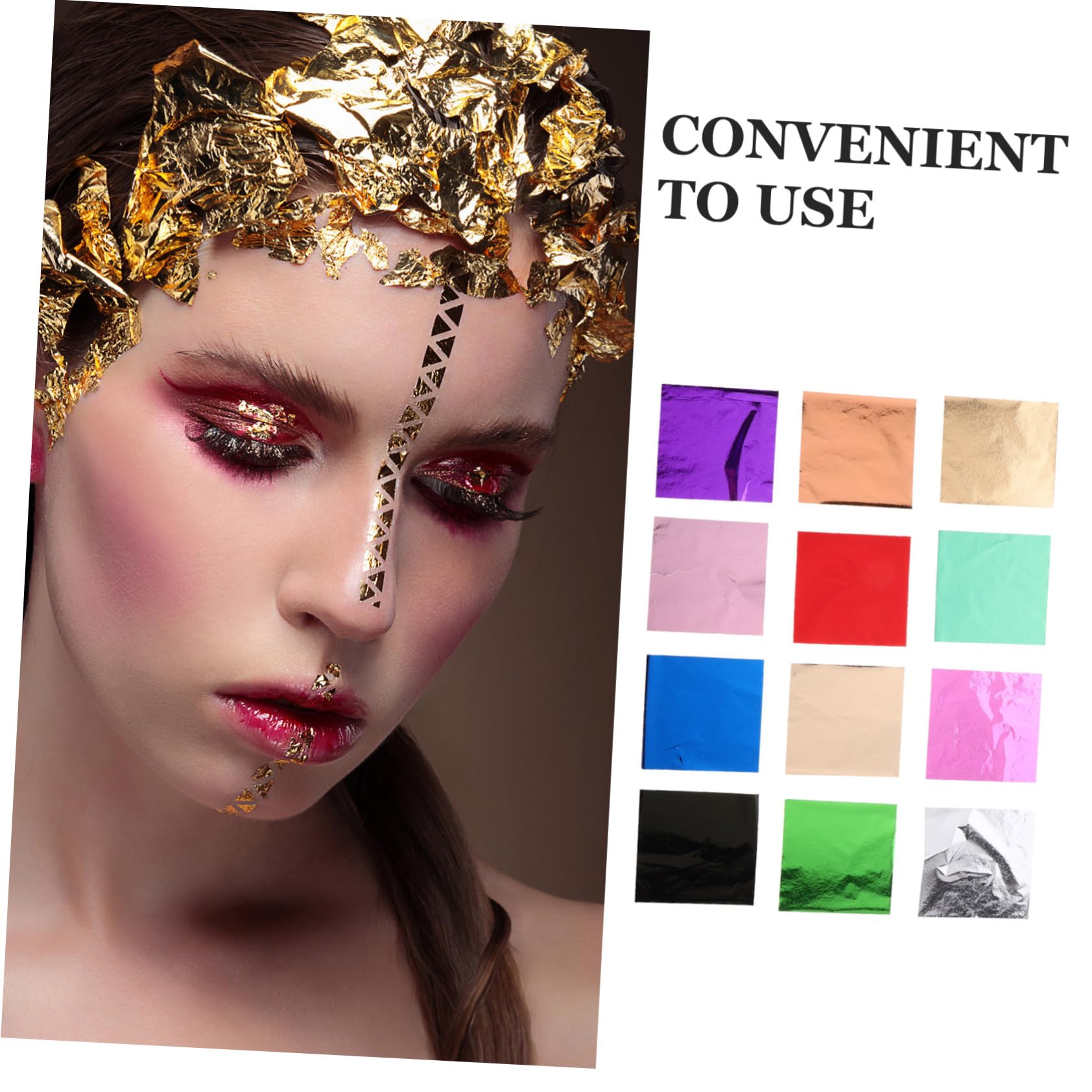 240stücke Teiliges Imitation Goldfolie Für Bastelarbeiten Mehrfarbige Blätter Für Kunst Dekoration Und Nageldesign Für Kreative Projekte Und Diy-kreationen