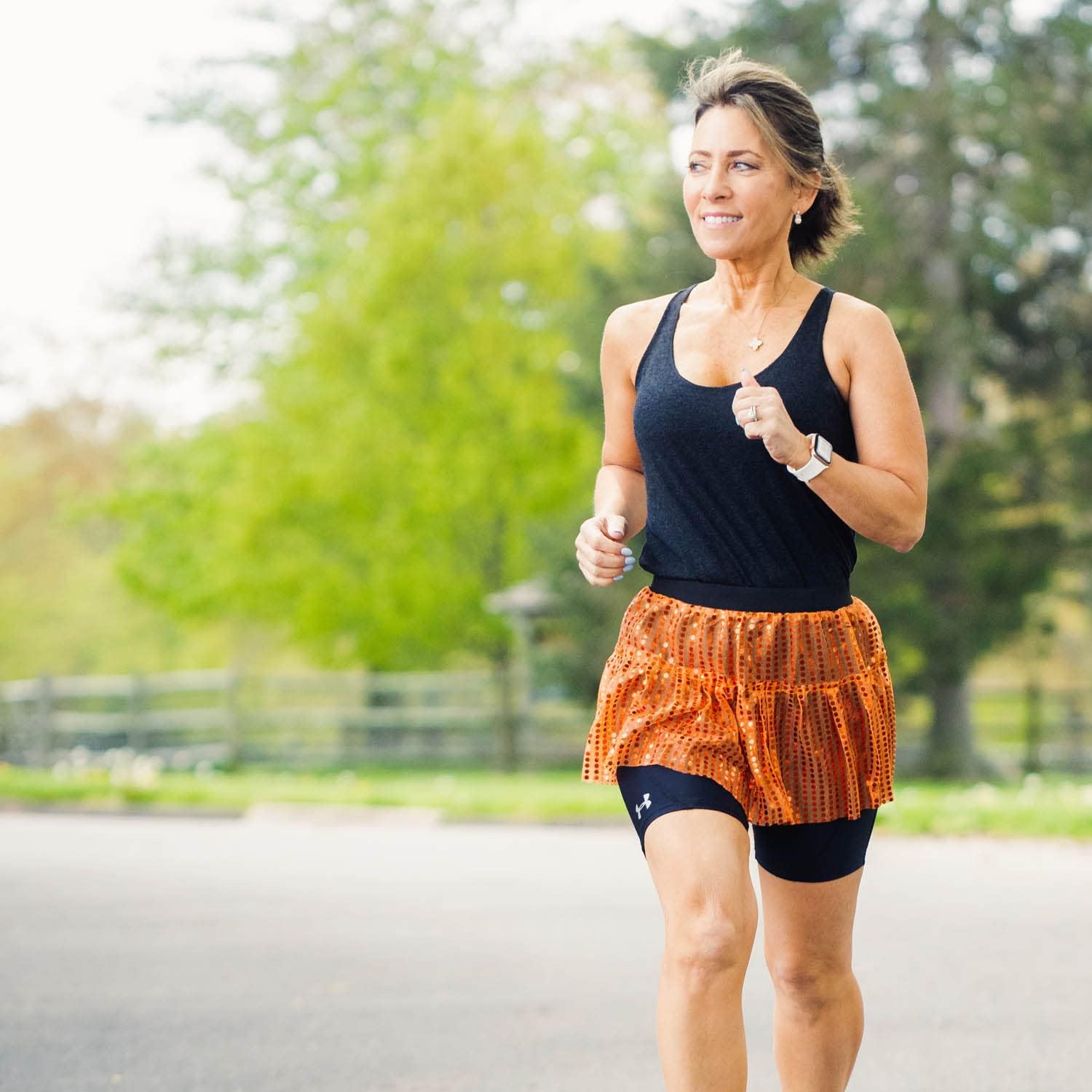 Gone for a Run Sparkle Sequin Tutu Skirt for Women - One Size