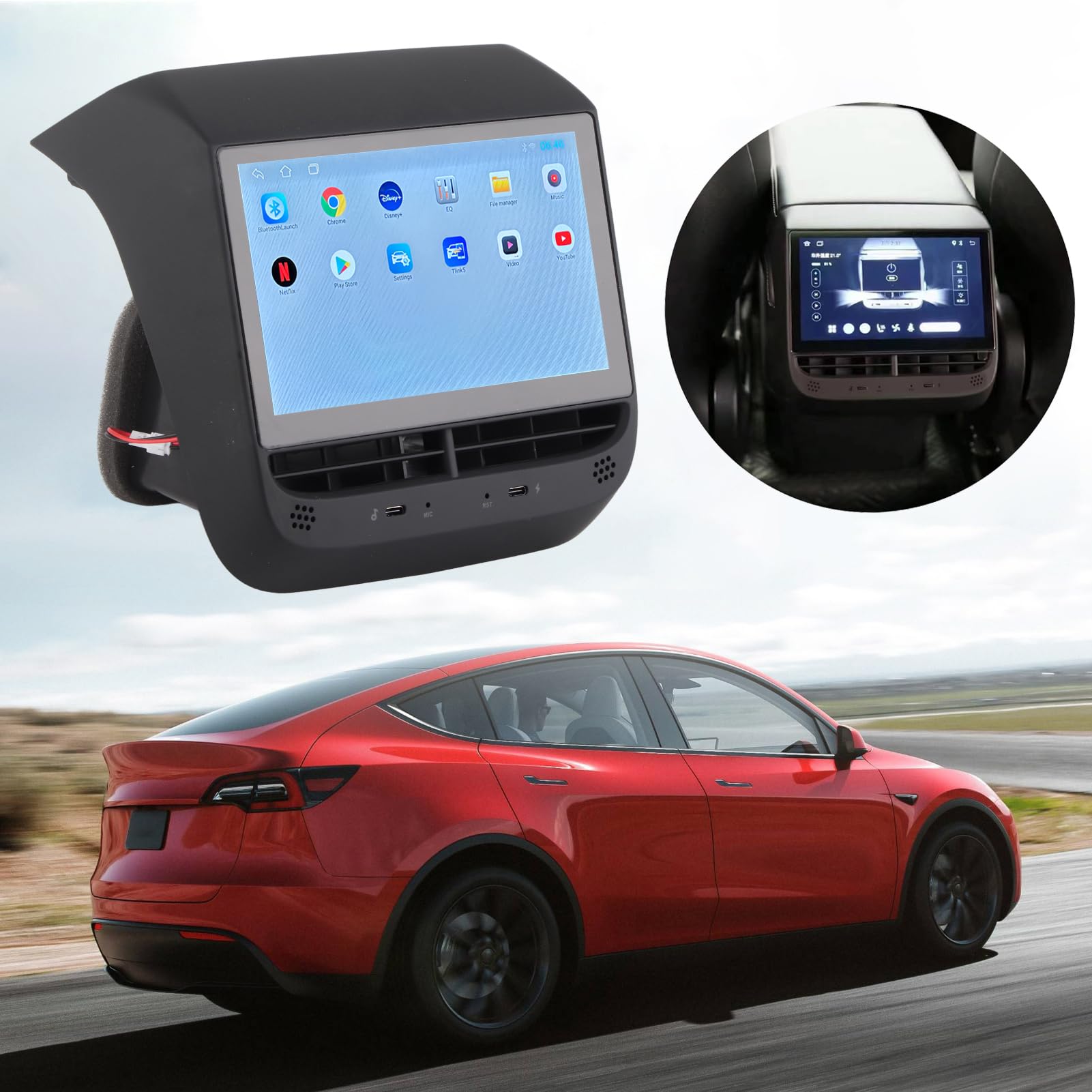 Amazon.co.jp: テスラ モデル 3 Y 用後部座席 LCD スクリーン、7