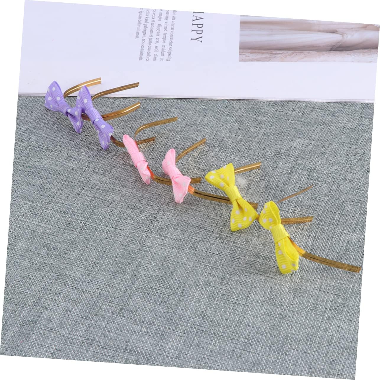 100pcs Xmas Baking Package Dot Bow Steel Tie Ribbon for Candy Bags image 4