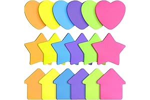 Colorful Star-Shaped Sticky Notes for Creative Note-Taking
