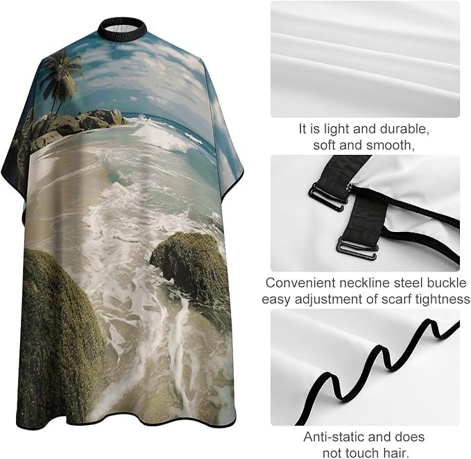 Capa impermeable para cortar cabello unisex miniatura 4