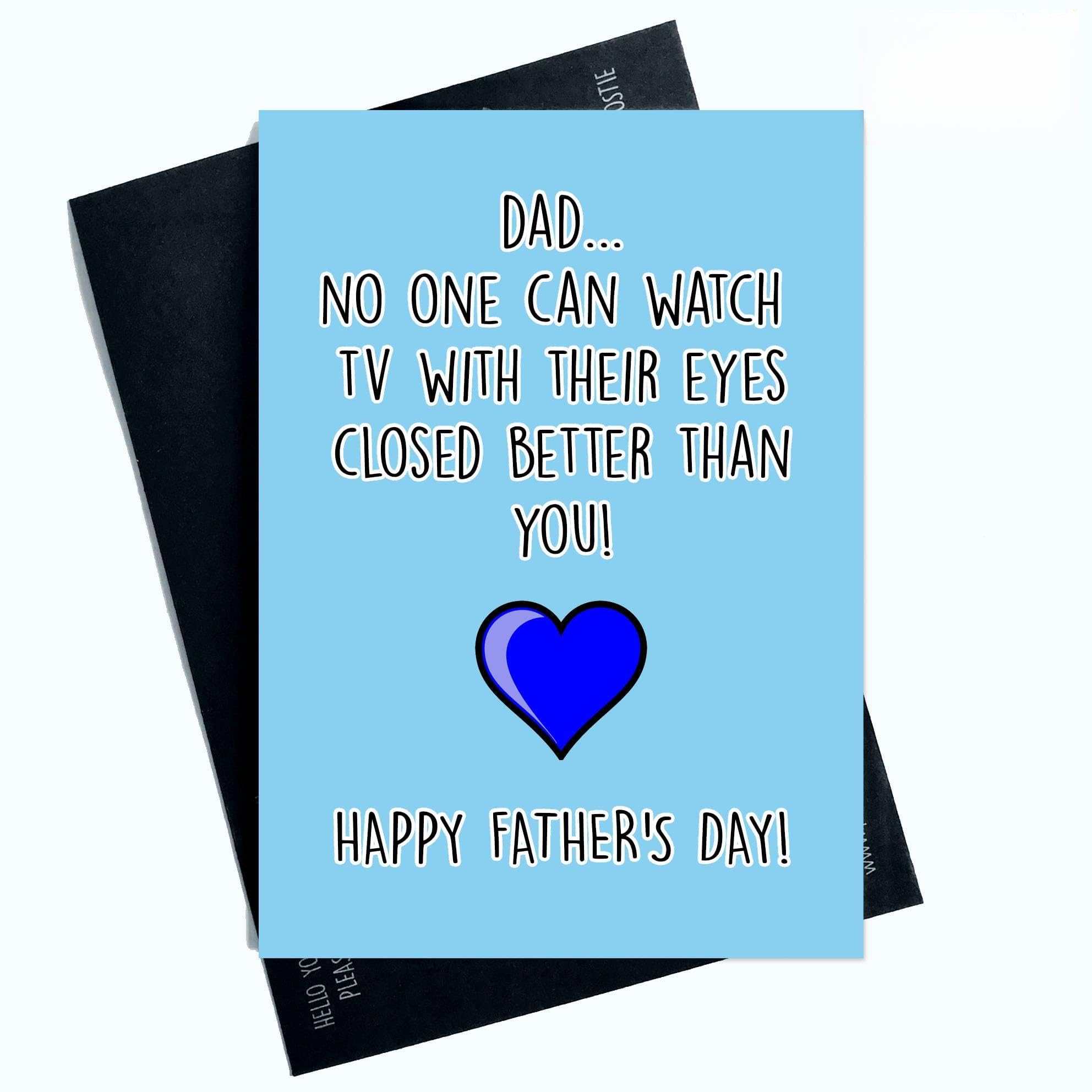 Peachy Antics Funny Father’s Day Card A5 Humorous Dad Card Joke Gift for Dad from Son Daughter Novelty Father’s Day Card for Him Unique Greeting Card Gift Idea SP301