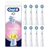 Oral-B Testine di Ricambio iO Gentle Care Bianche, 8 Testine Rotonde Originali per Gengive Sensibili