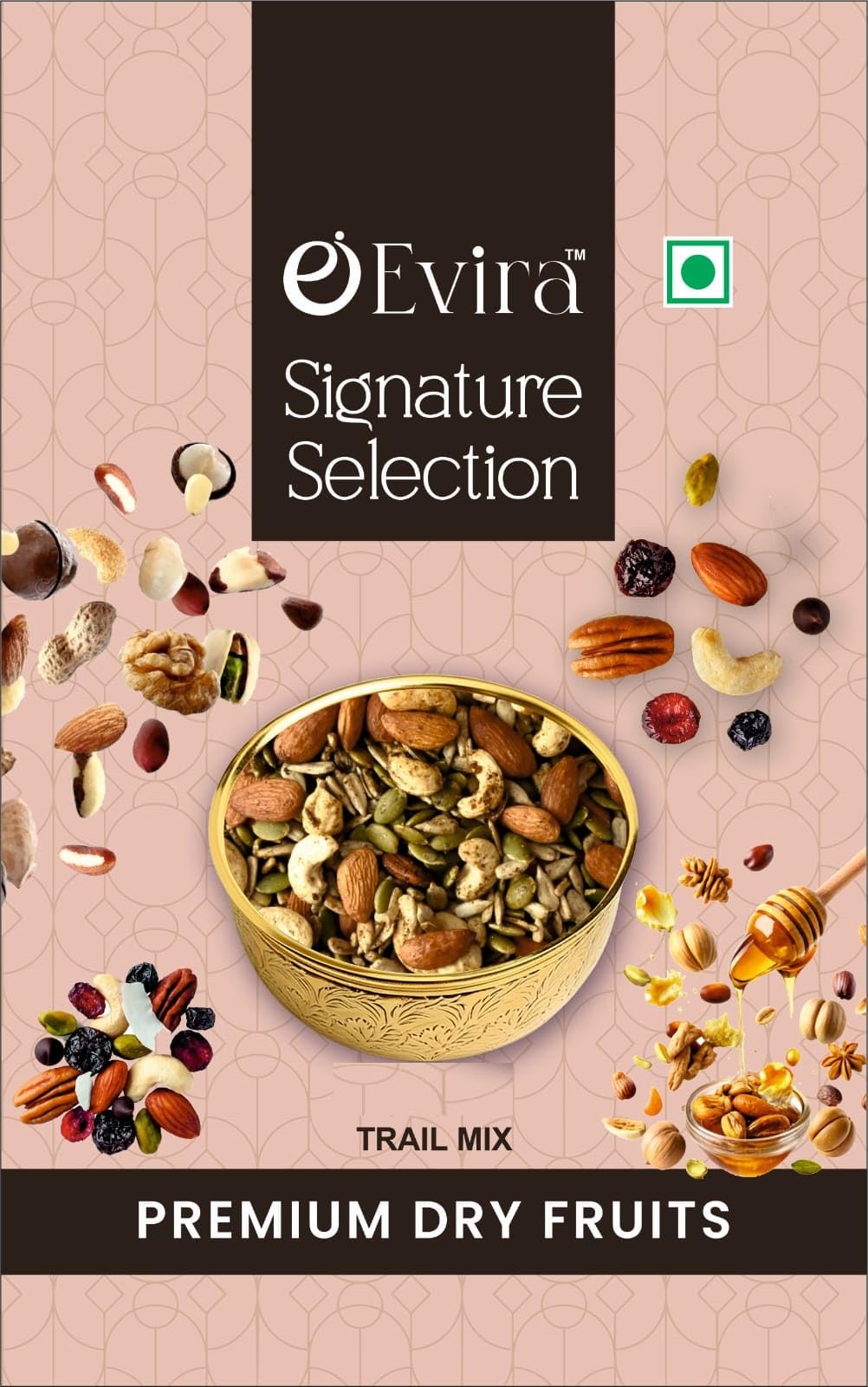 EVIRA Roasted Superfood Trail Mix, Nuts Seeds and Berries SuperMix, Hi-Protein Low Calorie Snack, 250 Gm-image-28