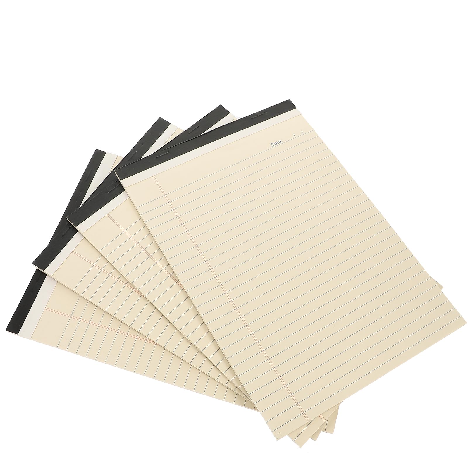 GALPADA Blocco Note A4 4 Pezzi Beige in Carta, Taccuino Portatile Facile da Conservare per Appunti e Pianificazione da Scrivania