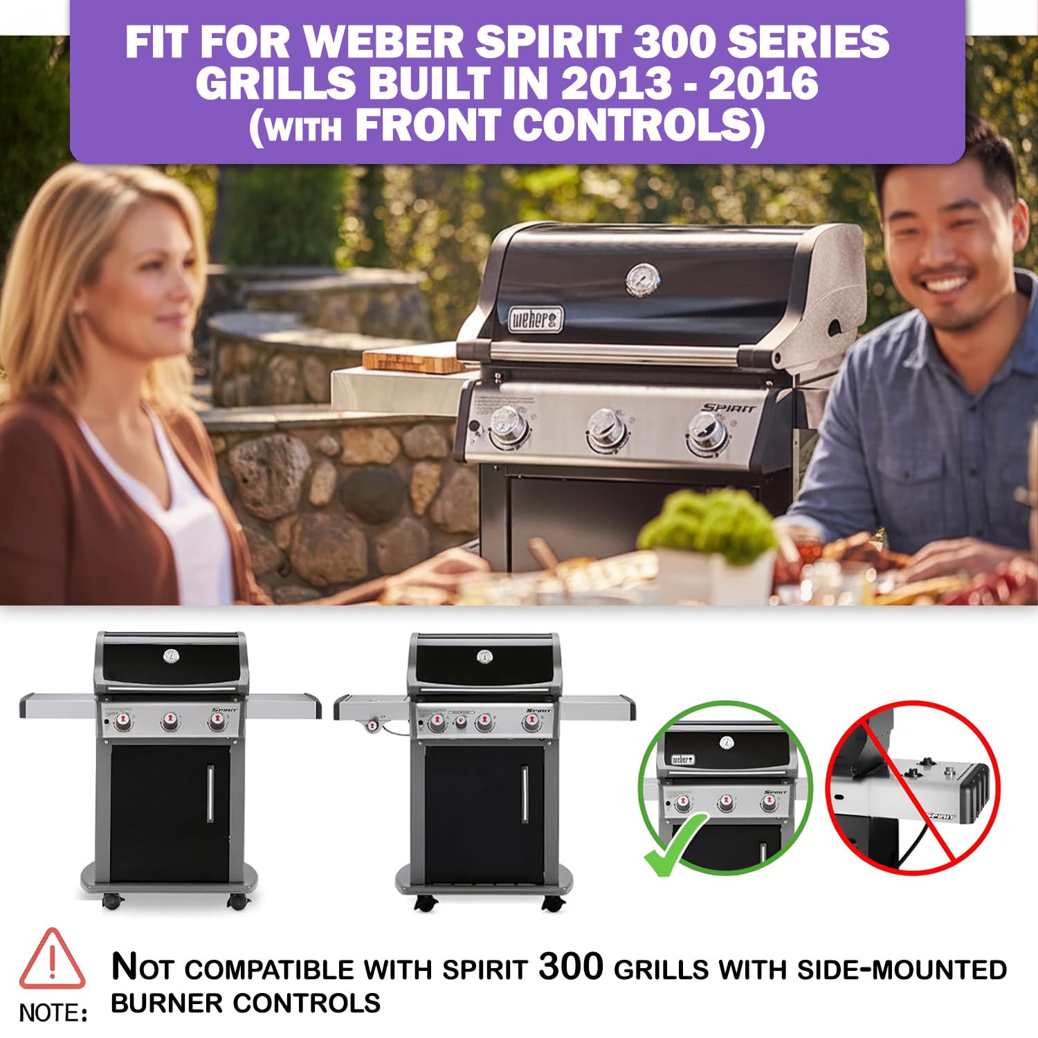 Bac à graisse 69804 pour barbecues Weber Spirit série 300, Spirit e310, e320 fabriqué en 2013 et plus récent, bac à graisse Weber Spirit, 44,5 cm (L) x 31,1 cm (l) x 5 cm (H)