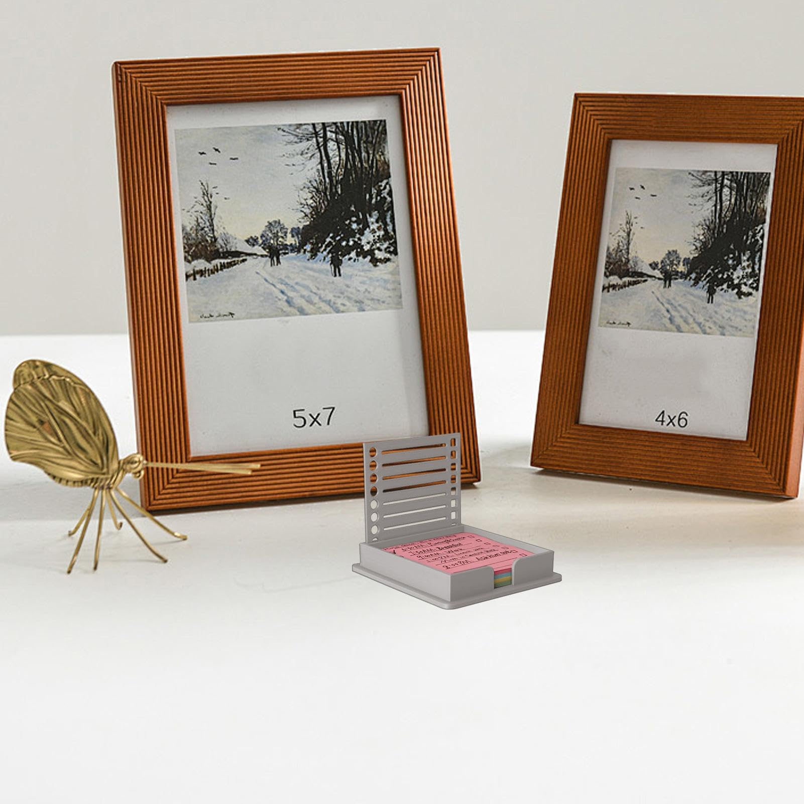 Dadabig Boîte à Fiches En Bois, A8 Boîte De Rangement Pour Cartes Avec