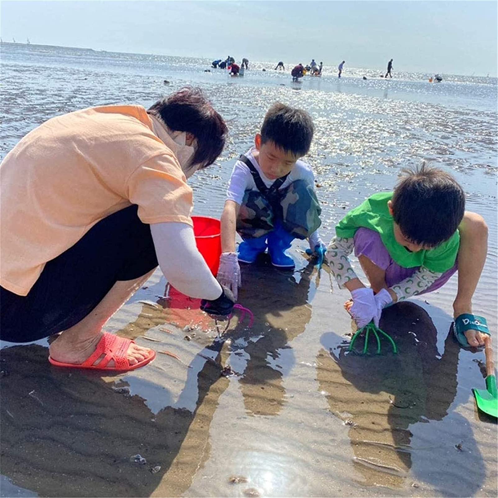 Pantalon De Pêche Enfants PVC Léger Résistant Waders Imperméables avec Bandoulière Réglable