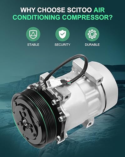 Miniatura 3 de SCITOO Compresor de CA CO 4691C 1997-2000 para J-eep para Cherokee para Dodge Dakota 2.5L