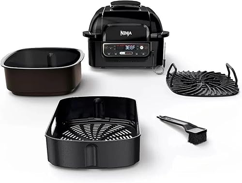 Miniatura 6 de Ninja Foodi Pro 5 en 1 con sonda inteligente integrada para uso en interiores, freidora de aire de 4 cuartos, para asar, hornear, deshidratar