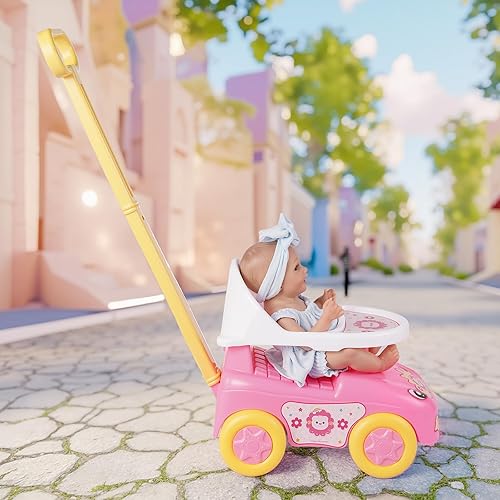 Miniatura 7 de BABESIDE Accesorios para muñecas, cochecito de muñeca para muñecas pequeñas de 12 a 15 pulgadas, cochecito de muñeca, adecuado para muñecas de 12,