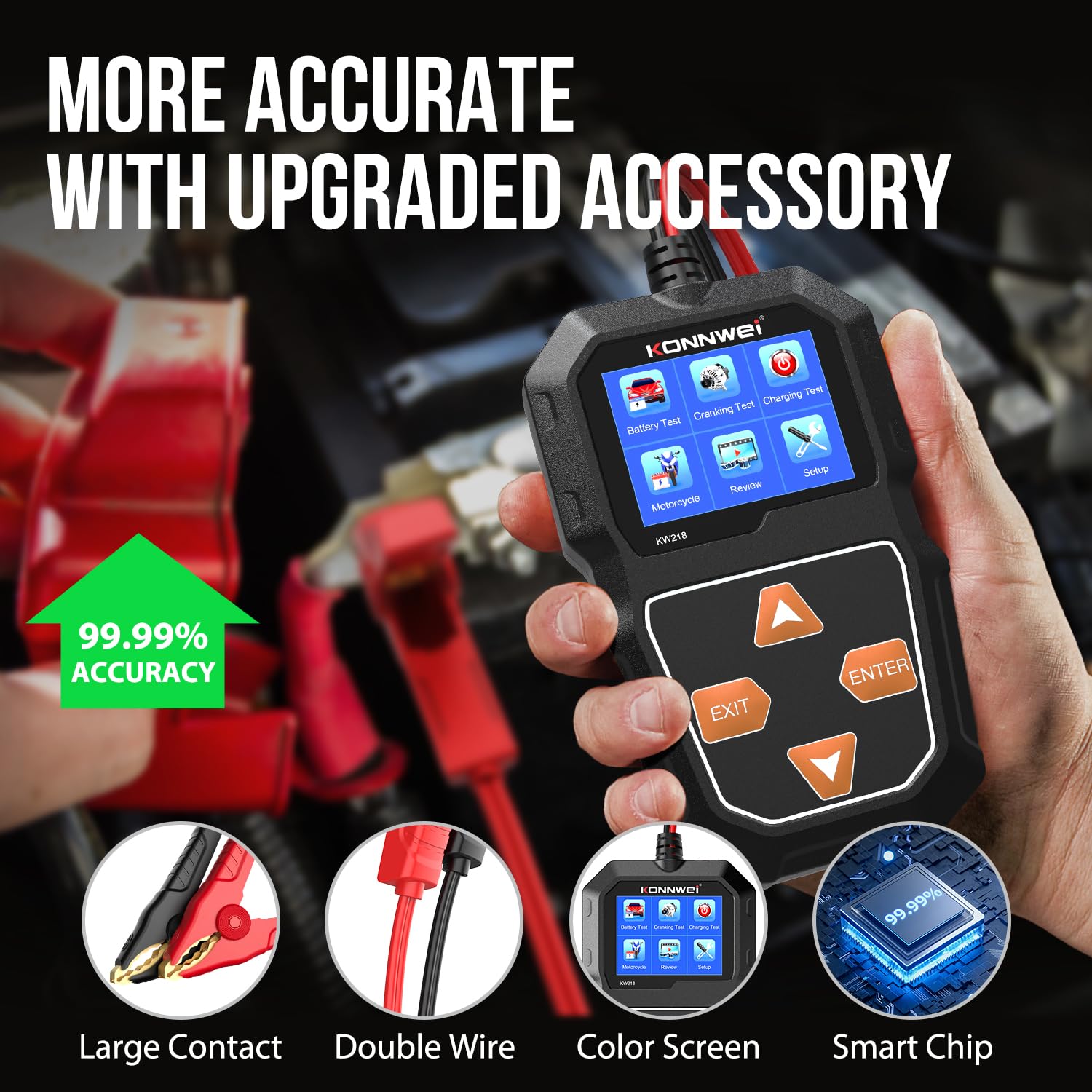 KW208+KW215 6V 12V Car Battery Tester