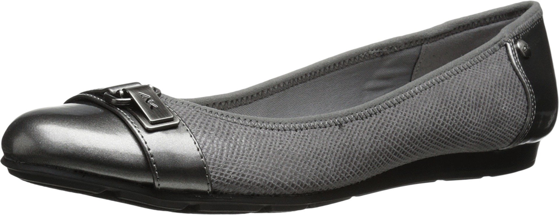 ANNE KLEIN ABLE Ballet Flat, Grey, 2.5 UK